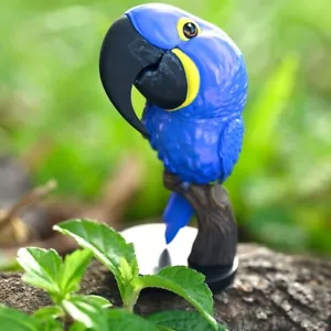 【In-Stock】Animal Heavenly Body Hyacinth Macaw Anodorhynchus Parrot Statue - Picture 1 of 4