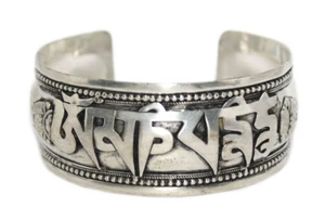 Puño Pulsera Om Pulsera Tribal Pulsera Bohemia Yoga Gitano Curación - Imagen 1 de 3