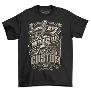 1991 Custom Motorcycles Skull Rider Camiseta Para Hombre Camiseta De Colección Motocicletas Camiseta - Imagen 1 de 6