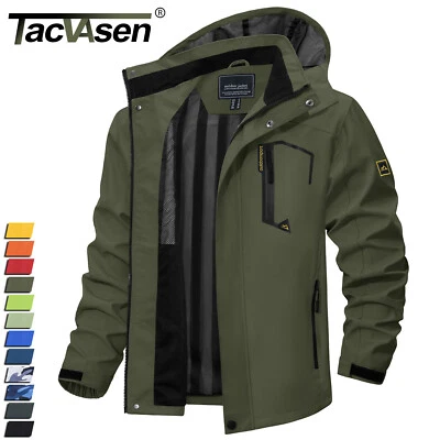 Men's Windbreaker Lightweight Hiking Fishing Jacket Casual Work Coat Outwear Man - Image 1 of 4