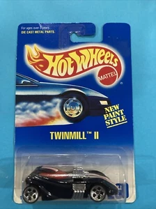 Hot Wheels 1992 Blue Card Twin Mill II Dark Blue UH #260 MOC - Picture 1 of 2