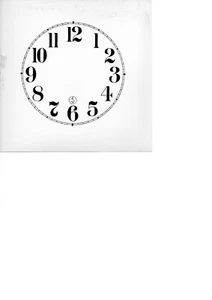 E. J. SWIGART 4 " & 6" Diameter Clock Dial Face Cardstock & Glossy ARABIC - Picture 1 of 2