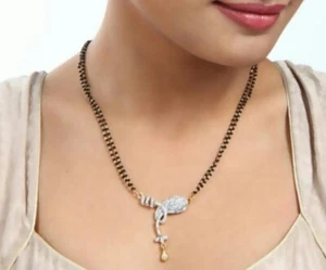 Mangalsutra 305 7839 Collar Sagrado Boda Étnico Mangal Sutra - Imagen 1 de 9