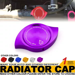 Cubierta de tapa de protección de radiador de aluminio púrpura para Honda Accord Civic CRV CRX RSX - Imagen 1 de 7
