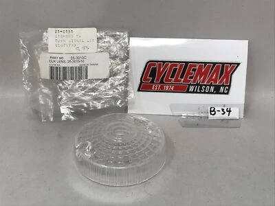 Lente de repuesto de señal de giro transparente aprobada por el DOT P/N: 25-3010C (b-34) Foto 1 de 3