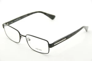 Authentic Prada VPR 60Q 1BO-1O1 56mm Matte Black Marble Gray Glasses Italy - Picture 1 of 10