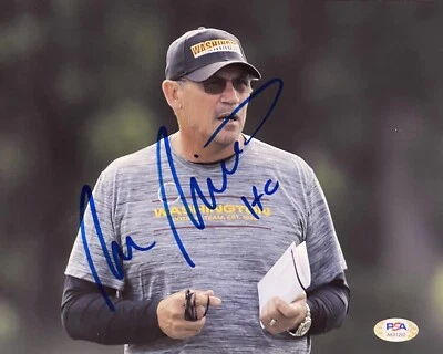 Ron Rivera Signed Autographed Washington Commanders Redskins 8x10 Photo PSA/DNA - Image 1 of 2