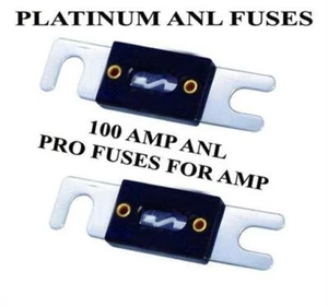 ANL FUSE PLATINUM PLATED AMP FUSES (2x) 100 A AMPERAGE - Picture 1 of 2