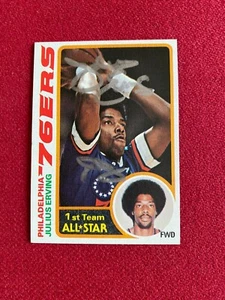 1978-79, Julius "Dr.J." Erving, "Autographed" (JSA) TOPPS Card (Scarce/Vintage) - Picture 1 of 2