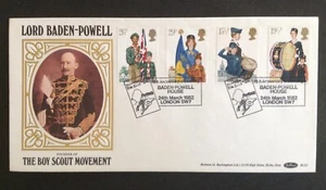 GB Benham 1982 Youth Organisations Set on Boy Scout First Day Cover - London SW7 - Picture 1 of 1