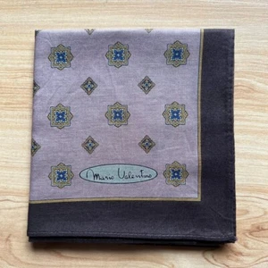 HANDKERCHIEF VINTAGE ART PATTERNED MEN'S COTTON POCKET SQUARE 18" B0570 - Picture 1 of 3