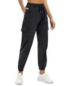 Womens Cargo Joggers Lightweight Quick Dry Hiking Pants Athletic Workout Casu... - Picture 1 of 7