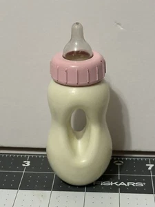 Jakks Pacific Pink White Plastic Baby Bottle Replacement Toy 5 inch - Picture 1 of 5