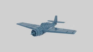 Grumman F4F Wildcat - Battle Planes of WWII - 1/200 Scale - wargame3d - Picture 1 of 4