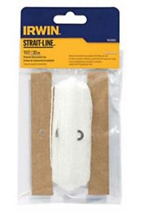 Irwin Strait-Line 1932893 Replacement Twisted Chalk Line, 100 ft L