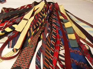50 Pcs Mens Mixed Some Silk Wearable Neckties Lot Quilt Craft Good Quality Lots - Picture 1 of 22