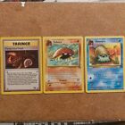 Pokemon Cards Fossil Set + Mysterious Fossil 62/62+Kabuto 50/62+Omanyte 52/62 Nm