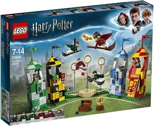 LEGO 75956 Harry Potter Quidditch Match Hufflepuff House Towers With Scoreboard - Picture 1 of 8