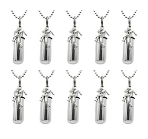 Juego de 10 collares de urna de cremación para jugadores de fútbol americano con bolsas de terciopelo y kit de relleno - Imagen 1 de 6