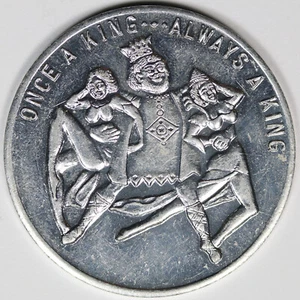 Moneda mordaza de aluminio Once A King Always A King / Once A Night Is Enough de colección - Imagen 1 de 2