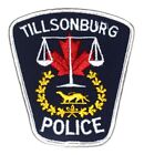 TILLSONBURG ONTARIO CANADA CA Sheriff Polizei Aufnäher AHORNBLATT WAAGERE DER GERECHTIGKEIT
