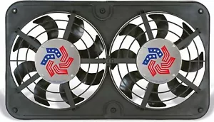 Flex-A-Lite 104308 Fan Electric 12 1/8" dual shrouded LoProfile Sblade w control - Picture 1 of 3