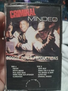 Boogie Down Productions Criminal Minded Audio Cassette 1991 Rap Hip Hop - Picture 1 of 6