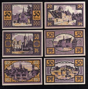 MERSEBURG - GERMANY NOTGELD  -    6 X 50   PFENNIG - Picture 1 of 2