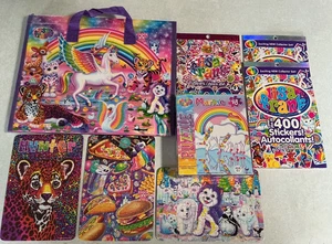 Lot of 8 - Lisa Frank Trifold Portfolio, 4 puzzles & 3 Books of Stickers - Picture 1 of 17