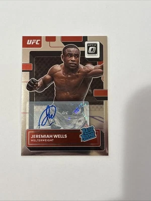 2023 UFC Optic Jeremiah Wells Rated  Rookie Auto #136 - Image 1 of 2