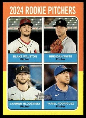 2024 Topps Heritage High Number 2024 Rookie Pitchers (Blake Walston / Brendan - Image 1 of 2