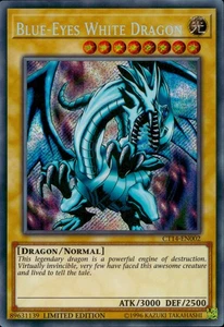 Yugioh CT14-DE002 Blue-Eyes White Dragon Secret Rare Limited Edition - Bild 1 von 2