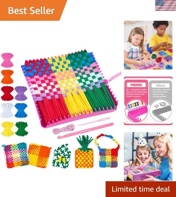 Kit de telar de tejido para niños adultos conjunto artesanal bache tejer 6 obras maestras Foto 1 de 4