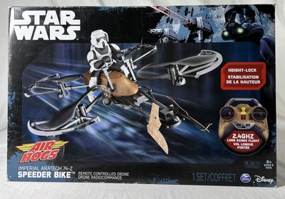 Star Wars Air Hogs Imperial Aratech 74-Z Speeder Bike Remote Controlled Drone RC - Image 1 of 4