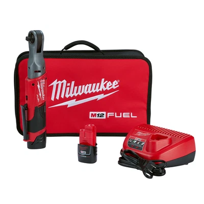 Milwaukee 2557-22 M12 FUEL 3/8" Cordless Ratchet Kit, Brushless Motor - Image 1 of 4