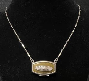 Ciondolo medaglione gotico revival vittoriano vintage bara orizzontale - Foto 1 di 7