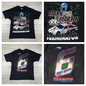 VTG Mark Martin T-Shirt Men’s XL Nascar Terminator Double Sided 90s MADE IN USA - Picture 1 of 10