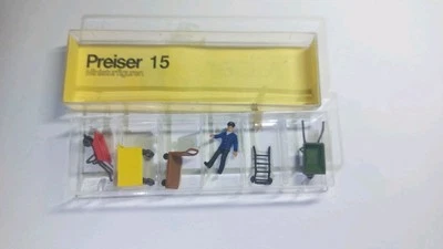 PREISER 15 HO 1:87 1:90 FIGURINE QUAI DE GARE VOYAGEURS DECOR NEUF BOITE  - Photo 1/3