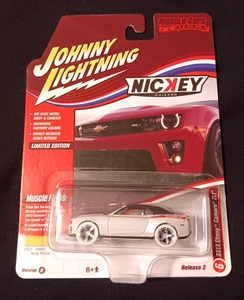 Johnny Lightning 2013 Chevy Camaro ZL1 Nickey WHITE LIGHTING  1/64 Die-cast RARE - Picture 1 of 2