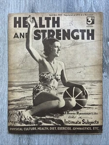 HEALTH AND STRENGTH Sports Magazine BEACH FITNESS COVER APR 16 1938 VOL 62 NO 16 - Picture 1 of 20