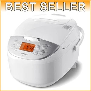Digital 6 Cup Rice Cooker with Non-Stick Pot, 7 Functions & Stainless Steel - Picture 1 of 9
