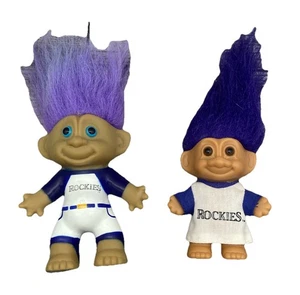 Juego De Dos Muñecas Troll De Colección Colorado Rockies {61} - Imagen 1 de 13