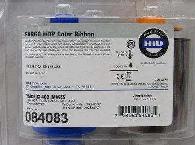 *New* Fargo HDP Color Ribbon GENUINE OEM 084083 84083 SEALED - Image 1 of 2