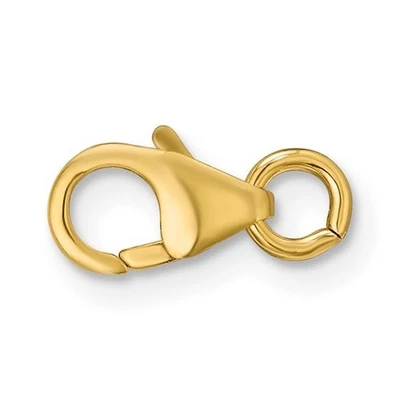 14K Yellow Gold Polished 10 x 6mm Fancy Lobster Clasp - Image 1 of 3