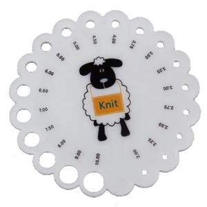 Knitting Needle Gauge Ruler K7R1 - Picture 1 of 5