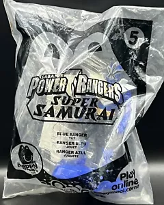 Power Rangers Super Samurai Blue Ranger McDonalds Happy Meal Toy #5 - Sealed Bag - Picture 1 of 4