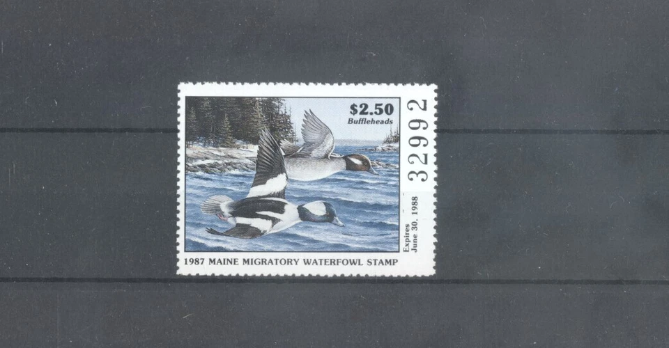 (702306) Birds, 1987 Maine Migratory Waterfowl Stamp - Image 1 of 1