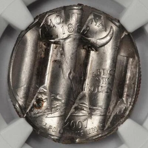 2007 D NGC BU Mint Waffle Canceled Montana Quarter Wow Rare Date - Picture 1 of 4