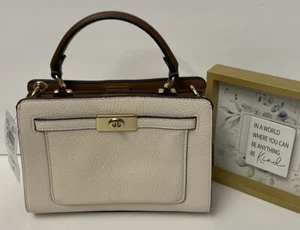 🐼💦 Coach C8319 🐼💦 Bolso sin asas de cuero tiza Bandolera Cartera 🐼 W13 - Imagen 1 de 10