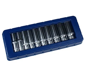 Craft-Equip 10 tlg. 3/8" Sechskant Steckschlüsselsatz Nuss Langnuss Langnüsse - Bild 1 von 2